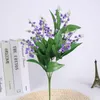 Decorative Flowers 7 Branches Realistic Lily Of The Valley Flower Faux Artificial For DIY Wreath Home Wedding Decoration