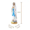 Pendentif Colliers Diyalo Notre Dame De Lourdes Chapelet Figure Sainte Bienheureuse Vierge Mère Marie Statues Catholique Décor À La Maison Collection Dévot