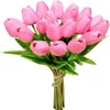 Fleurs décoratives Tulipes Artificielles Soie Maison Cuisine Décoration De Mariage 13,5 Pouces / 1 Pcs