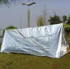 Outdoor EHBO-tent Noodonderdak warm Overlevingsdeken Onderdaktent Zonbestendig PE-aluminiumcoating Schuilplaatsen Tenten Kamp Wandelpads