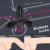 Massager cockrings säker silikon svarta hanringar dubbel kuk ring fördröjning för tidig utlösning penis boll loop lås vuxen sex leksaker produkt för män l230518