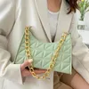 Evening Bags Candy Color Crossbody Rhombus Women's Shoulder Bag Chain Small Square Zipper Closure Underarm For Women