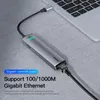 Hubs Baseus USB C HUB USB - Çok HDMicompatible USB 3.0 RJ45 CARDER Okuyucu OTG Adaptörü MacBook Pro Air Hub Dock için USB Splitter