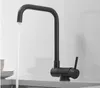 Kitchen Faucets Faucet 304 Stainless Steel Foldble Black Single Lever And Cold Sink High Pressure Spout Water Save