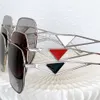 Модные взрывные квадратные квадратные символы SPR28Y Мужские солнцезащитные очки Уникальный Треугольный Храм Дизайн повседневной простые солнцезащитные очки с оригинальной коробкой