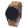 Orologi da Polso Orologio da Uomo Nero Militare Orologi da Polso al Quarzo da Uomo Cinturino in Pelle Impermeabile Sport Relogio Masculino Cagarny