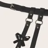 Cinture Donne Sexy Giarrettiere Ecopelle Corpo Bondage Cage Sculpting Harness Coscia Clip Cintura multistrato stile Goth