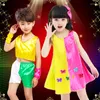 Stage Wear Girls Guitar Jazz Dance Dress Performance Costumes For Singers Group Modern Dancewear Kids