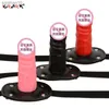 Jouets de sport Verrouillable Gode Gag Pénis Bouche Gag avec Serrure Bondage Sangle De Retenue Sur BDSM Adulte Sex Toy pour Femmes Hommes Couples Sexe L230518