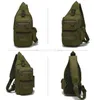 étanche Mens Messenger Sacs Casual Outdoor Voyager Randonnée Sports Toile sling Bag Hommes Sacs à bandoulière Military Messenger Pocket poitrine Pack Sac à dos