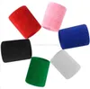 sport all'aria aperta Fibra di cotone traspirante Supporto per polso Brace Wrap Sweatbands Polsino Tennis Squash Badminton Palestra Calcio Polsiere morbide Alkingline