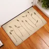 Carpets Home Decoration Digital Printed Flannel Floor Mat Door Plant Flower Printing Kitchen Bathroom Absorbent Non-slip Carpet