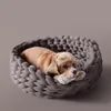 Carrier Pet Kennel Pet Dog Cat Handgeweven Bed Handgemaakt Gebreid Nest Huis Puppy Kitten Cave Basket Slaapzak Hondenkennelbenodigdheden