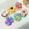 2 uds accesorios para el cabello bandas elásticas de flores a cuadros para niñas bebés dulces gomas para niños lindos niños de goma