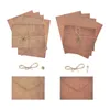 Emballage cadeau papier Kraft Vintage Festival approvisionnement Saint Valentin Portable écriture ménage lettre enveloppes