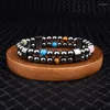 Strand Magnetic Double Hematite Bracelets Men Nature Stone Health Care Women Natural Energy Bracelet Jewelry