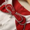 509 XXL 2023 Frühling Flora Print Kleid Rundhals Kurzarm Perlen Rot Schwarz Kleid Panelld Kleid Luxus Mode Prom frauen Kleidung SH