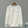 Nya herrtröjor Polo Sticked Cotton O-Neck Sweatshirt Pullover Fashion Paris långärmad asiatisk storlek