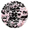 50pcs 3D Pink Bow Naklery do samochodu Baby Hełm ołówek DZIENNIK PLAPHEL Laptop Planner Decor Book Album Kids Toys Guitar Diy Diy
