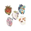 Broches 5 Pièces Multicolore Broche Pin Badge Corsage Mignon Cadeau Ornement Bijoux Chic Unisexe Alliage Pour Vestes Foulards Châle Robe Chapeaux