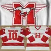 C2604 Thr Youngblood Rob Lowe 10 Mustangs Hockey Jersey Movie Hockey Jerseys Men Men All Stitched Movie Jersey