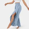 Pantaloni attivi Trendy Women Nona lunghezza Comodi per il tempo libero Flowy Split Gamba larga
