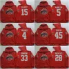 C2604 Mitness Men Ohio State Buckeyes Coollege Jersey 97 Joey Bosa 12 C.Jones 16 Barrett 1 B.Miller 15 Elliott Red Jerseys Hoodies Sweatshirts