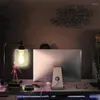 Lampa stołowa lampa do sypialni nocna z portem USB mosiężna szafka nocna światło nowoczesne biurko żarbowate przyciemnione edison-bulb