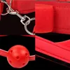 Prodotti Donne Manette Collo Collare Polso Bocca Gag Strap Fetish SM Giocattoli sessuali per donna Coppie Bdsm Bondage Set Gioco per adulti Bondage Gear