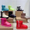 Winterwollstiefel Mode dicker Boden Film Frau Alphabet Stiefel Plattform Designerschuh Kältebeständigkeit und Wärmespeicherung Frau Kurze Stiefel Große Größe 35-42 mit Box