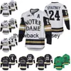 Thr Notre Dame Fighting Irish Hockey Jersey 2023 College Jesse Lansdell Jake Pivonka Adam Karashik Nick Leivermann Matt Galajda Maillots Spencer Stastney