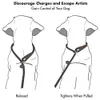 リーススリップスリップロープ犬リーシュ調整可能リードリーシュヘビーデューティミジラルラージドッグのための反射編み編みロープループカラートレーニングリーシュ