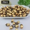 Decorative Flowers 20x Artificial Acorns DIY Fall Crafts Autumn Harvest Mini For Christmas Fireplace Table Centerpiece Thanksgiving Decor