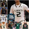 VIN 2023 Final Four 4 Jersey Miami Hurricanes 농구 NCAA College Isaiah Wong Miller Nijel Pack Norchad Omier Wooga Poplar Bensley Joseph Beverly Women Kid