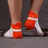 Spor çorapları 1 çift parmak ayrılmış ayak parmağı dışa dayanıklı pamuklu polyester spandeks ayak bileği çorap koşu