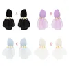 Baumeln Ohrringe Koreanische Acryl Teardrop Schwarz Rosa Weiß Fringe Für Frauen Pendientes Mujer Moda Böhmischen Schmuck 2023