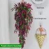 Decorative Flowers Artificial Lavender Vines Hanging Greening Plastic Plants Indoor Shelving Wall Wedding Outdoor Garden Home Decor