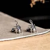 Oorknopjes S925 Sterling Zilver Jaar Oude Vis Koi Vrouwen Sieraden Mevrouw Accessoire Hipster Grunge Stijl Punk Juwelier