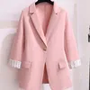 Damskie garnitury Blazers Kobiety Spring Summer Lato cienkie spodnie Blazer 3 szt. Zestaw Koreańskiego Office Praca Praca w Grabia Płaszcz Płaszcz Spodnie Kamizelki Daily Ubrania 230603