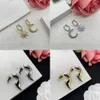 CE earrings designer for women New Fashion Earring Love Earrings For Woman Brand Simple Letters Diamond Lady Earrings Jewelry Ear Stud