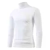 Herren-T-Shirts, Herren, Winter, warm, hoher Kragen, T-Shirt, Thermo-Unterwäsche, Herren, Basic-Pullover, Rollkragen, schlichtes Hemd, Langarm-T-Shirt, Top, Camiseta