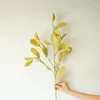 Decorative Flowers Artificial Stachys Leaves Long Branch Fake One Seven Colors Tree Plant Decoration