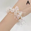 Braccialetti con ciondoli Serie Super Fairy Fiore da polso Damigella d'onore Bella sposa Matrimonio Performance per bambini Corpetto Braccialetto di perle