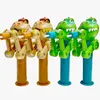 Speelgoed 4 pc's nieuwigheid Robot Lollipop Holder ontspannen speelgoed Schattige creatieve geschenken Lollipop Cat speelgoed met Caip Big Mouth Dinosaur Caip Ball