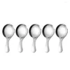 Dinnerware Sets 5pcs Stainless Steel Spoons Set For Party Service Of 5 Durable Cutlery Modern Kitchen Utensils Supplies