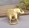 Lembranças e presentes dourados para casamento Elefante dourado da sorte Abridor de garrafa de vinho atacado