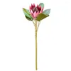 Flores decorativas, 1 pieza, ramo de boda King, Protea, flor artificial, planta falsa, decoración de fiesta DIY