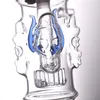 Narguilé Verre Brûleur À Huile Bong 10mm Joint Dab Rigs Water Bubbler Pipe Quadruple Conception De Crâne Pour Fumer Avec 10mm Mâle Verre Brûleur À Huile Tuyau Et Tuyau