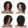 Perruques courtes bouclées pour femmes perruques ondulées perruques de cheveux synthétiques résistant à la chaleur perruques fausse torsion naturelles à la recherche d'une fête quotidienne cosplay