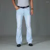 Men's Pants Men's Slim Denim Jeans Mid-Waist Stretch Breathable Light Blue Summer Fashion 2023